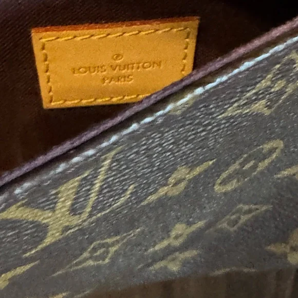 Louis Vuitton Brown Monogram Crossbody with Gold Chain